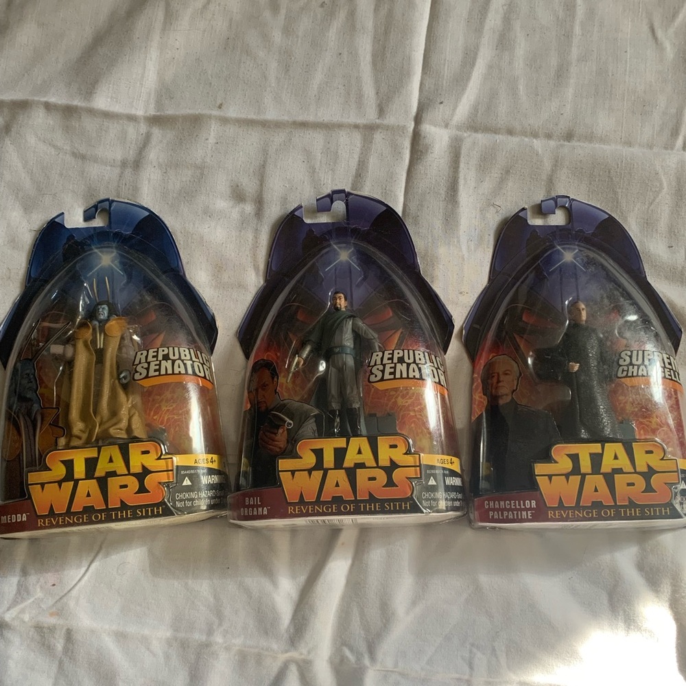 Set of three Star Wars figurines